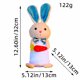 thumbnail image 2 of Figura decorativa de conejo de Pascua brillante | Decoración festiva para mesa en el hogar o la oficina | Adorno colgante para cortinas que crea un ambiente festivo, 2 of 6