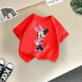 thumbnail image 3 of Linda camiseta informal de algodón de Minnie de Disney para niños, ropa de verano, moda urbana, camiseta de cuello redondo para niñas, camiseta deportiva para niños, 3 of 5
