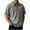 Gray, variant on BinBiL Mens GOLF Shirts Quarter Zip Shirts Casual Classic Lightweight Short Sleeve Golf Collared Shirt with Pocket Brown S(S)