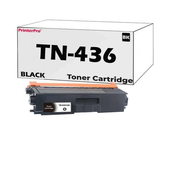 PrinterPro™ Cartouche de Toner Compatible de Remplacement pour Brother TN436 Rendement Extra Élevé de TN433 TN431 TN-433 TN-436 HL-L8360CDW L8360CDWT L9310CDW MFC-L8895CDW L8900CDW L9570CDW (1 * Noir)