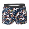 thumbnail image 6 of Men's Boxer Briefs, Cartoon Cute Horse Flower Plant_A Soft Comfy Mens Underwear Boxer Briefs Breathable With Widen Waist, 6 of 7