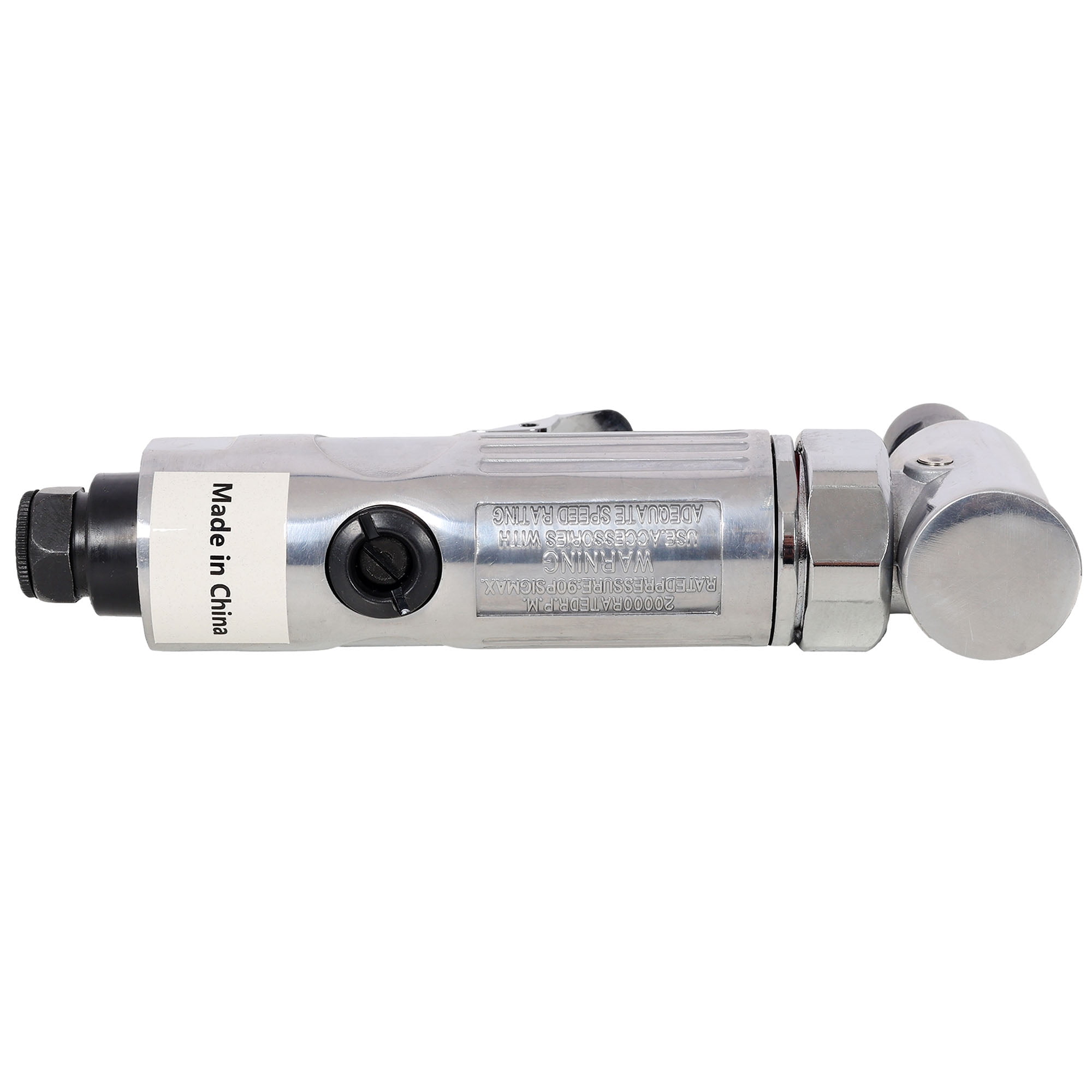 CQSXDA 1/4" Air Angle Die Grinder, 90° Head, 21K RPM, Ball Bearing, Lightweight Aluminum