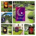 thumbnail image 3 of Bandera de jardín con patrón de luna, poliéster antidecoloración, mano de obra fina, pancarta de jardín de doble cara para Patio, 3 of 5