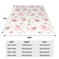 thumbnail image 2 of JUNZAN Swan And Flowers Print Flannel Fleece Blanket Throw Blanket for Bed,Sofa,Couch,Travel,Camping(40"x30" ), 2 of 5
