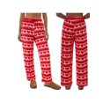 thumbnail image 2 of Pantalones de mujer para el Día de San Valentín, con estampado romántico de corazones, cintura elástica con cordón ajustable, pernera ancha y corte holgado, estilo casual para uso diario., 2 of 9