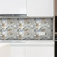 thumbnail image 4 of Wall Decor 6pc Peel And Stick Ceramic Tile Paste 3D Lattice Crystal Ceramic Tile Paste DIY Waterproof Self Adhesive Wall Sticker, 4 of 4