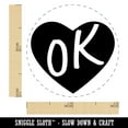 thumbnail image 2 of OK Oklahoma State in Heart Self-Inking Rubber Stamp Ink Stamper - Red Ink - Mini 1/2 Inch, 2 of 7