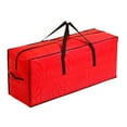 thumbnail image 2 of WHEANG Christmas Tree Storage Bag Up To 7.5 Ft Holiday Xmas Disassembled Trees With Reinforced Handles & Zipper Material From Dust (Red), 2 of 5