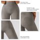 thumbnail image 4 of Pantalones de yoga para mujer, mallas de entrenamiento, cintura alta, control de barriga, sin costuras, para deportes, gimnasio, plata S, 4 of 5