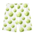 thumbnail image 4 of joogoo Watercolor Tennis Balls Girls Lined Shorts Bike Dance Bottoms 6T, 4 of 7