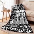thumbnail image 3 of ERK 1Pcs Easter DIY Colored Blanket An Art And Craft Colored Blanket Featuring Patterns Of Rabbits/eggs/sheep Washable Blanket Suitable For Easter And Family Activities., 3 of 5