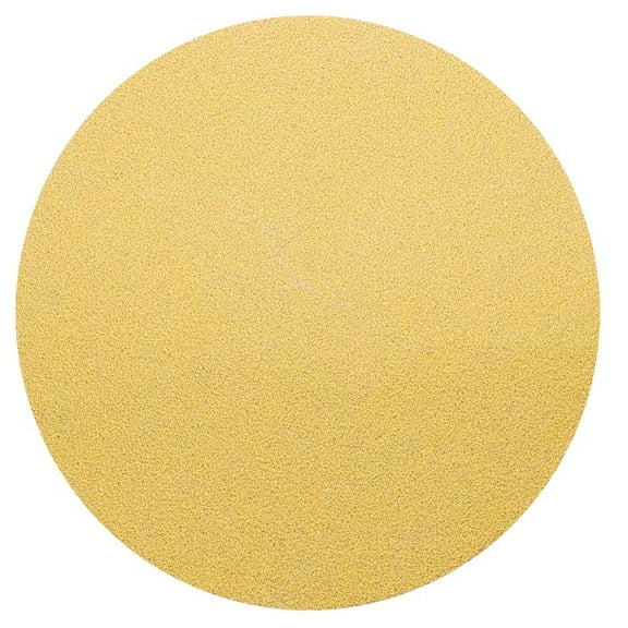 Benchmark Abrasives 5" Premium Aluminum Oxide Stearated Gold No Holes Hook and Loop Discs (Pack of 50) - 320 Grit