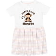 thumbnail image 3 of Inktastic Papas Little Monkey Boys Funny Girls Toddler Dress, 3 of 5