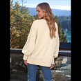 thumbnail image 4 of Sudaderas de Gran Tamaño para Mujer, Sudaderas con Capucha, Camisetas de Cuello Redondo, Conjuntos de Otoño, Ropa de Invierno Y2K para Adolescentes Albaricoque XL, 4 of 7