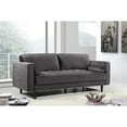 thumbnail image 2 of Meridian Furniture Emily Velvet Sofa-Color:Grey Velvet,Style:Contemporary, 2 of 11