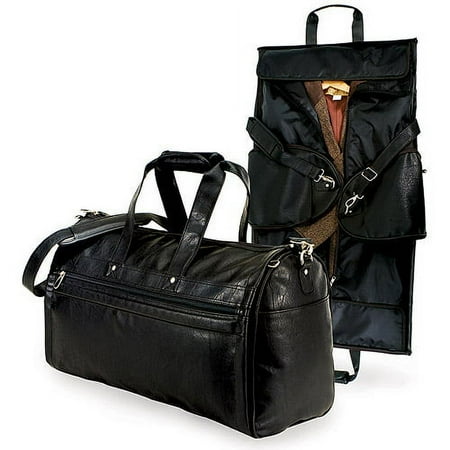 2-in-1 Carry On Garmet Duffel Bag, Black