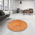 thumbnail image 4 of Ahgly Company Machine Washable Indoor Square Traditional Dark Orange Area Rugs, 7' Square, 4 of 7