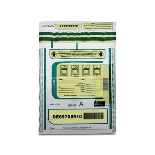 Deposit Bag 9 x 12, 2 mil Thick, Plastic, Clear, 100/Pack