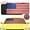 American Flag, variant on HOMEYA Car SUV Windshield Sun Shade Front Visor Reflective Protector Twist Sunshade Universal (Big Eyes)