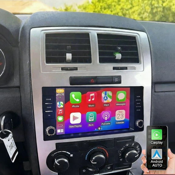 Gsuatey 2 32GB Android 13 Car Radio for Dodge Charger 2008-2010, 7" IPS Touch Screen Car Stereo Build-in GPS Wireless CarPlay/Android Auto/FM DSP/Bluetooth/SWC Backup Camera