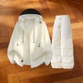 thumbnail image 2 of Enjoytime Two Piece Sets for Women Long Sleeve Hooded Zip Up Jacket Cargo Pants Outfits Fall Winter Plus Size Fashion Travel Casual Tracksuit, 2 of 5