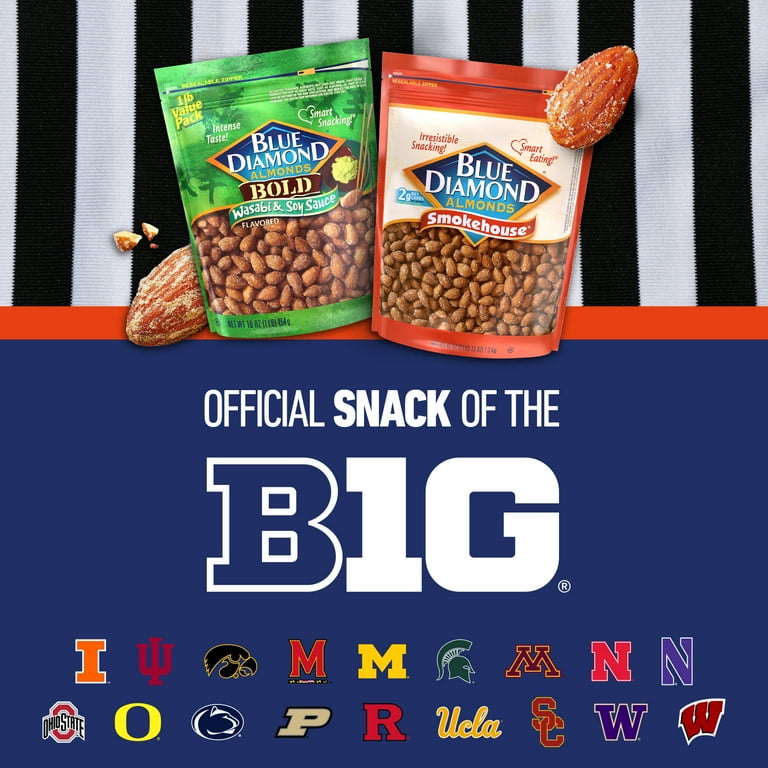 Blue Diamond Almonds BOLD Flavored Wasabi & Soy Sauce Snack Nuts
