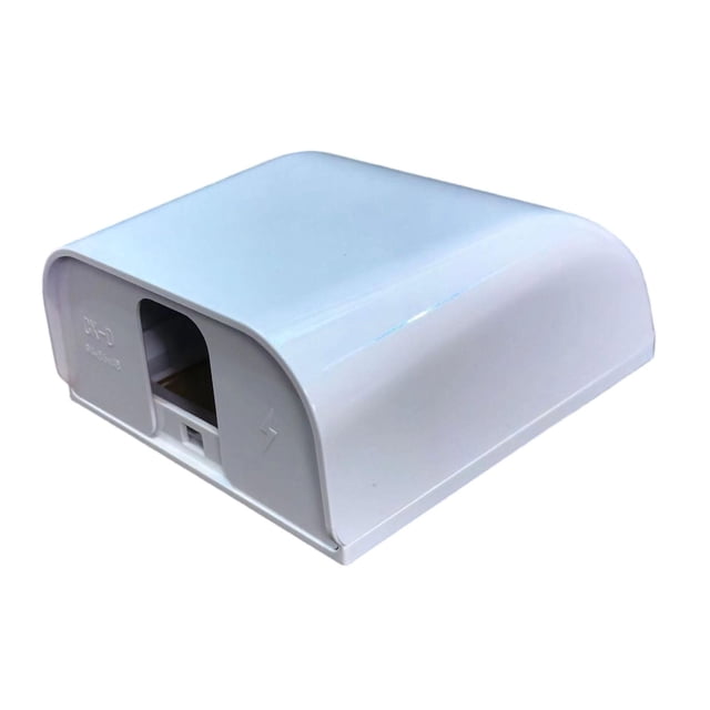 Luzkey Outdoor Outlet Waterproof Box Outdoor Outlet Cover Easy to Install Versatile Outlet Dustproof Box for Garden Workshop Kitchen white