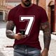 thumbnail image 1 of Tops para hombre, blusas y camisas de cuello redondo y manga corta para hombre, blusas estampadas de moda para hombre, jersey de cuello redondo y manga corta, blusa de poliéster para hombre., 1 of 6