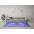 thumbnail image 3 of Ahgly Company Indoor Rectangle Oriental Blue Industrial Area Rugs, 2' x 4', 3 of 4