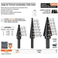 thumbnail image 1 of Juego de 3 brocas escalonadas de óxido negro, Truper Truper JBES-3, 1 of 1
