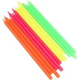 thumbnail image 1 of Chef Craft Classic Tall Birthday Candles, 12 Piece Set 6 inches Tall, Neon, 1 of 2