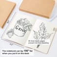 thumbnail image 2 of Cuadernos Feela Kraft, paquete de 30 unidades, A5, 60 páginas, sin líneas, cuaderno de bocetos, 2 of 8
