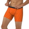 thumbnail image 3 of Salouo Orange Scales Pattern Men's Boxer Briefs, Soft & Breathable Underwear Elastic Waistband Briefs for Men,1-Pack, 3 of 7