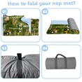 thumbnail image 4 of Kainsy Toddler Nap Mat, Personalized Name Tractor Series Nap Mats for Daycare Preschool Kindergarten Sleeping Bag for Kids Boys Nap Mat with Removable Pillow and Soft Blanket Grass Green, 4 of 9
