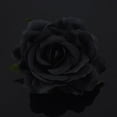 thumbnail image 5 of 4X Seda Pelo de la Flor Broche de la Boda Ramillete Clip de la Flor 8 cm Broche Accesorios - Negro, 5 of 5