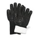 thumbnail image 2 of Guantes para parrilla de barbacoa, resistentes al calor, aislantes, ignífugos, de silicona para cocinar en horno. negro, 2 of 9