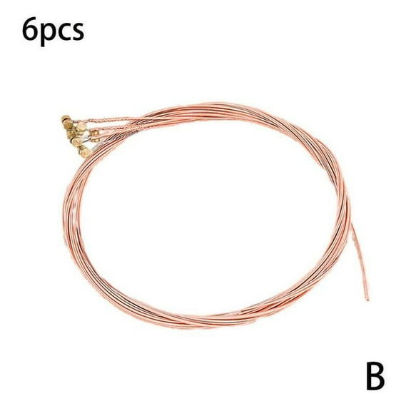 6Pcs/Set Replacement Acoustic Steel Guitar Strings 1st-6th Folk Rustproof T8U0