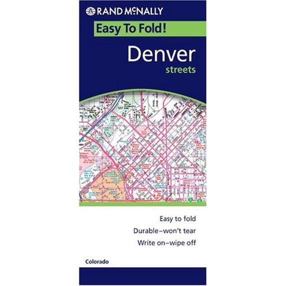 Pre-Owned Easy Finder Map Denver Co (Rand McNally Easyfinder), 9780528856013, 0528856014, Paperback, Fol Map edition