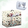 thumbnail image 4 of HELLHERO Butterfly Sewing Machine Cover with Storage Pocket and Carrying Handle Pocket Easy to Clean Machine Washable, 4 of 8