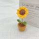 thumbnail image 3 of onlyliua ¡ ¡Promoción de Temporada! Flores Tejidas a Mano, Flores Tejidas En Macetas, Rosas Tejidas a Crochet, Decoraciones de Oficina con Flores Simuladas Hechas a Mano, Productos de Lana Terminados, 3 of 4