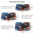 thumbnail image 5 of ALAZA American Flag Eagle Windshield Sun Shade Car Foldable Visor Block UV Rays Protector 57"x31.5", 5 of 8