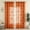 Orange, variant on Scalloped Edge Lace Sheer Curtains 52W x 63L, Pink Rose Floral Embroidery Rod Pocket Curtain Panels, Light Filtering Semi Sheer Drapes for Bedroom, Living Room, Kitchen