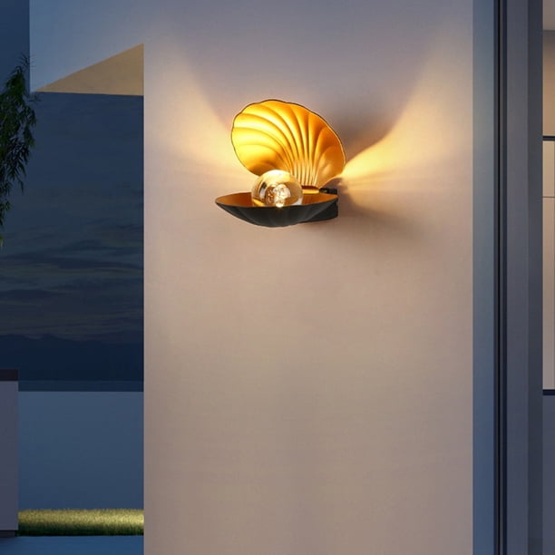 unbranded Durable Black Outdoor Wall Lamp Waterproof for Living Room and Patio Decor