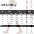 thumbnail image 3 of Khaki Linen Capri Pants for Women Linen Shorts Knee Length Elastic Waist Light Weight Pants Dressy Casual Pedal Pushers with Pockets, 3 of 6