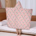 thumbnail image 5 of Pink Cartoon Unicorn Star Pattern Hooded Bath Towel，50"x30" for Ages 3 To 12 Kids, Quick Dry Lightweight Soft Microfiber Hood Beach Towel Cover Up for Kids, 5 of 7