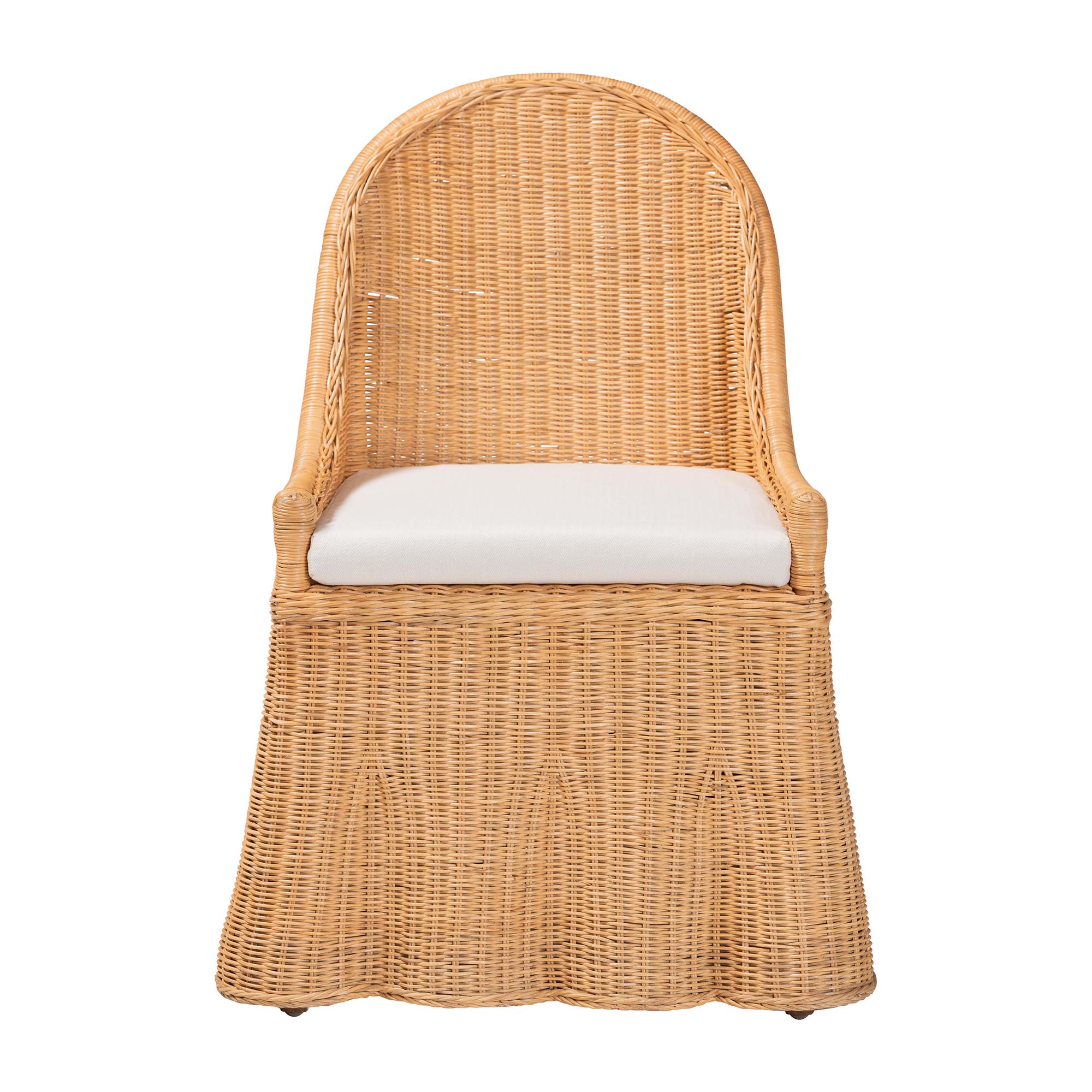 bali & pari Maya Boho Accent Chair, Light Honey