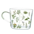 thumbnail image 1 of Taza de café grande BLESIY de cristal Transparente 500ml con escala para desayuno, 1 of 8