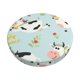thumbnail image 1 of Balery Cute Cows Fundas de asiento para taburete de bar redondo de tela de terciopelo ajustables que protegen de arañazos y manchas para sillas de 14 a 17 pulgadas.-12 inch, 1 of 7