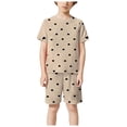 thumbnail image 4 of UAYOTSE 1T 2T 3T 4T 5T Toddler Girl Summer Clothes Set Short Sleeve T-shirt Tops Floral Bottom Pants Little Kids Outfits 2Pcs,Sizes 5-6 Years, 4 of 6