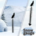 thumbnail image 4 of SharkTRUE Snow Gauge Outdoor, 2436 Inch Rain Gauge Outdoor Snowfall Measuring Tool Metal Snowflake Iron Art Snow Depth Ruler,Wolf Shaped Design Pattern Metal Ruler for Yard, Lawn & Garden, 4 of 9